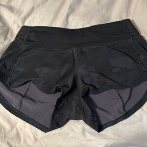 Black Camo Lululemon Low Rise Speed Ups